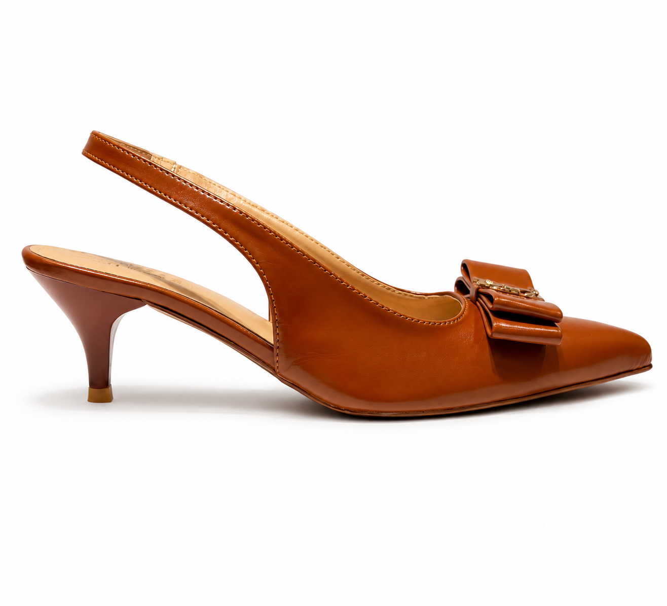 Elegant Bow Slingback Heels